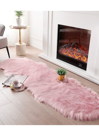 COMFY ULTRA SOFT ANTI SKID PINK SOFA/FLOOR CARPET/RUG 180X200 CM