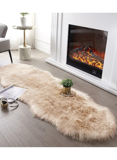 COMFY ULTRA SOFT ANTI SKID CREAM SOFA/FLOOR CARPET/RUG 180X200 CM