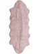 Comfy Long Fur Carpet Leather Pink 140x60cm
