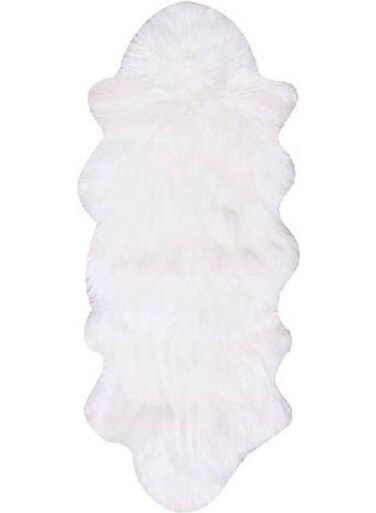 Comfy Long Fur Carpet white 140x60cm