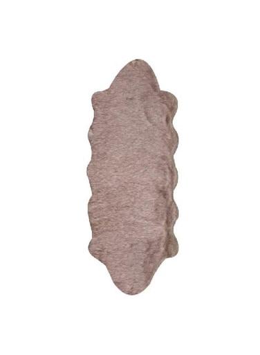 Comfy Long Fur Carpet Light Brown 140x60cm