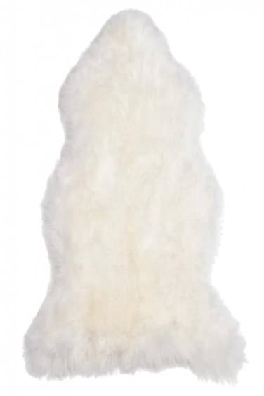 Comfy Premium Lambskin Floor Fur Rug - White