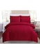 COMFY KING SIZE 6PC COTTON SOFT &amp; COMFORTABLE EMBROIDERED LUXURIOUS COMFORTER SET MAROON