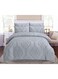 COMFY 6 PC KING SIZE COTTON GREY EMBROIDERED LUXURIOUS COMFORTER SET