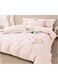 COMFY 6 PC COTTON EMBROIDERED SOFT &amp; COMFORTABLE COMFORTER SET KING SIZE PINK