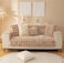 Comfy Soft And Comfortable Faux Fur Light Brown 3Pc 210x90Cm Sofa Cover/Topper