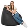 Comfy PVC All Season Luxurious Bean Bag with Filling - Black