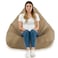 Comfy PVC All Season Luxurious Bean Bag with Filling - Beige