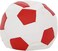 Comfy PVC All Season Luxurious Football Bean Bag with Filling - White/Red