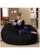 Comfy Seude All Season Luxurious Bean Bag with Filling - Black