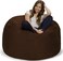 Comfy Seude All Season Luxurious Bean Bag with Filling - Dark Brown
