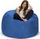 Comfy Seude All Season Luxurious Bean Bag with Filling - Aqua Blue