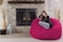 Comfy Seude All Season Luxurious Bean Bag with Filling - Pink