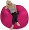 Comfy Seude All Season Luxurious Bean Bag with Filling - Pink