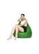 Comfy Pvc Large Green Adult Bean Bag With Bouncy Virgin Beans