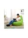 Comfy Pvc Large Green Adult Bean Bag With Bouncy Virgin Beans
