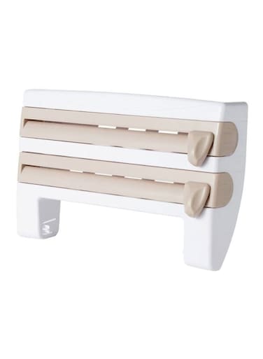 Food Wrap Dispenser Beige/White 42cm