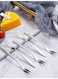 5-Piece Stainless Steel Matt Polish Cake Fork Set