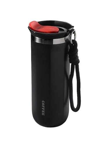 Tycom Travel Coffee Mug 500ml Stainless Steel Vacuum Ice and Hot Drinks Insulated Tumbler for Home Office Outdoor Works (Black)
