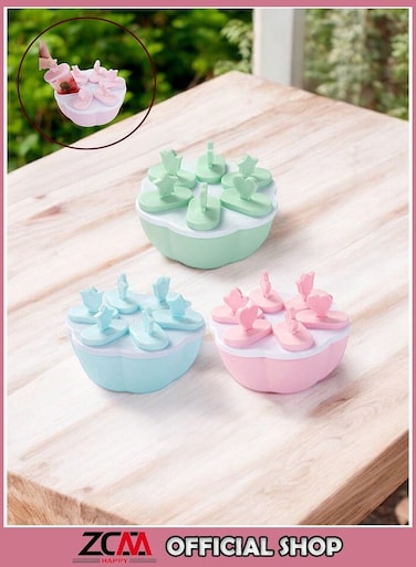 3-Piece Ice Cream Popsicle Molds Set for Homemade Frozen Treats