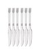 6pcs Stainless Steel Table Knife RF11947 22 CM, Stylish, Non-Magnetic, and Light-Weight 100% Food-Grade, Suitable for Dining Table, Home and Restaurant Multicolor