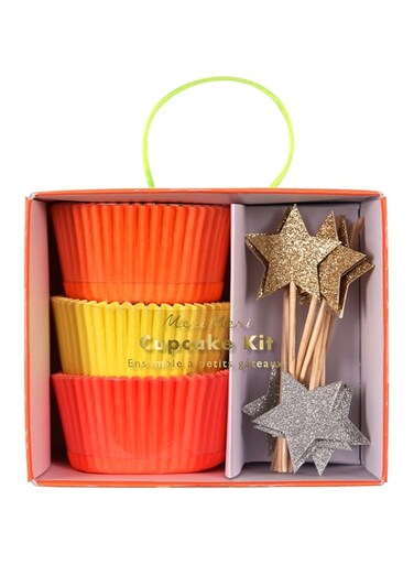 Meri Meri Neon and Star Cupcake Kit