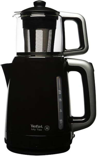 Tefal BJ2018 My Tea Maker 1500 W 1.9 L Kettle 0.9 L Glass Pot Tank, Black (1500637839)