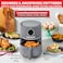 Tefal Ultra Fry Digital Air Fryer, 4.2 Liters, 8 Programs, Charcoal Grey - EY111B15