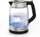 Tefal KI6058 Glass Kettle, Electric Kettle, Dimensional Stripes, 1.7 Litre Capacity, Easy To Clean, Black