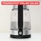 Tefal KI6058 Glass Kettle, Electric Kettle, Dimensional Stripes, 1.7 Litre Capacity, Easy To Clean, Black