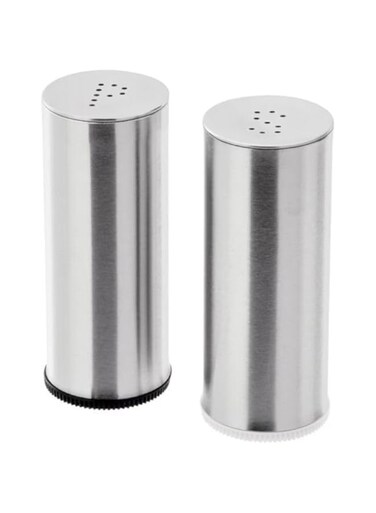 Salt/Pepper Shaker, Set Of 2, Stainless Steel