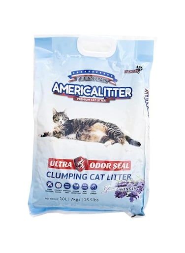 AMERICA LITTER Cat Litter America Ultraodor Seal Lavender 10L Clear