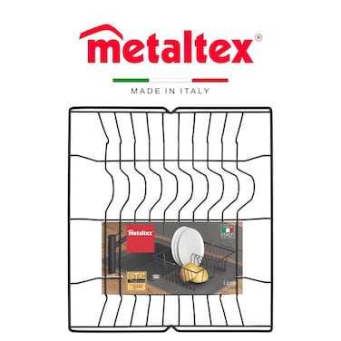 Metaltex Lipsia Lava Touch Dish Drainer &ndash; Anti-Rust &amp; Scratch-Resistant with Touch-Therm Coating