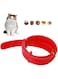 Flea and Tick Collars 2 Pack, Adjustable Natural Oil Pet Flea Collar for Kitten Cats Puppy, Treatment- Water Resistant Cat Flea Collar 33cm/13 inch in Length, red