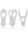 Hanger Clips 30 Pack, Multi-Purpose Hanger Clips for Hangers, White Finger Clips for Plastic Clothes Hangers, Pants Hangers Clips