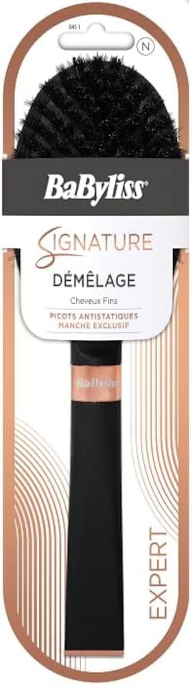 Babyliss Thin Hair Signature Brush, Soft Bristle, Reduse Hair Breakage, Unisex, Pack Of 1