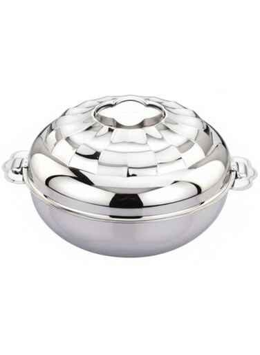 Safa Stainless Steel Hotpot   Insulated Casserole for Food Storage   Double Wall Thermal Hot Pot   Keeps Food Hot &amp; Fresh-Steel Finish 1500ML