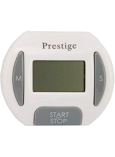 Prestige PR9610 Digital Timer, White, 11.6 cm x 14.4 cm x 2.6 cm