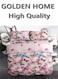 Home Luxurious Single-Person Bedding Set - Includes 1 Duvet, 1 Bed Sheet, and 4 Pillowcases Soft &amp; Comfortable