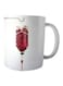 Print Printed Ceramic Coffee Mug White/Red/Silver