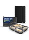 SNH Packing 24 Pieces Microwave Disposable Container With Lid Rectangular - 5 Compartment Meal Prep Container Set - Plastic Container For Kitchen Food Storage - Take Away Containers For Lunch Boxes