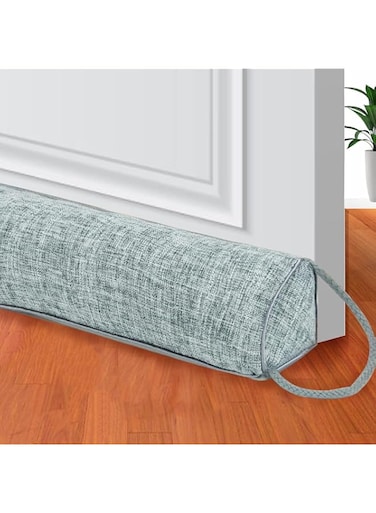 LENND 90cm Weighted Under Door Draft Stopper -Triangular Door Draft Blocker with Hook Loops, Weather Stripping Noise Blocker
