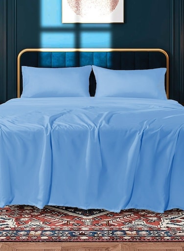 Zen Microfiber Flat Sheet, Ultra Soft &amp; Breathable Bed Sheet, Lightweight, Wrinkle-Resistant &amp; Durable Bedding, Hotel Quality, Easy Care, All Season Use (Single/Double/Queen/King)