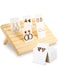 SYOSI Wooden Earring Display Stand Rustic Jewelry Organizer Business Card Holder Cardboard for Earrings Photo Display Showcase Handmade Jewelry Storage