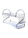 2 Layered Dish Rack Silver 550x250x395mm