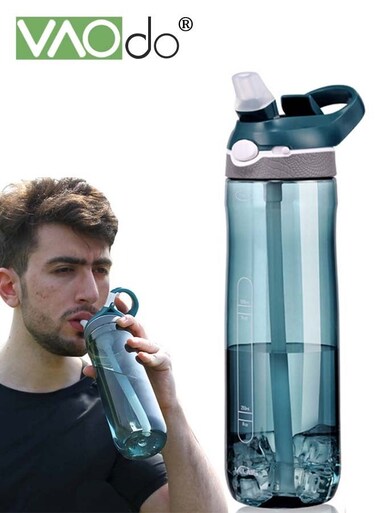 Sports Water Cup With Handle Duckbill Straw Water Cup Large-capacity Portable Water Cup