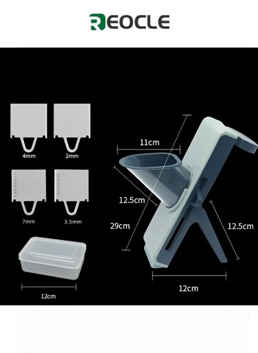 Safe Mandoline Slicer Adjustable Vegetable Food Chopper Potato Fries Cutter with Detachable Blade Kitchen Chopping Artifact as Gift for Mother's Day