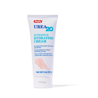 Rugby Urea 20% Intensive Hydrating Cream - Urea Cream for Feet, Hands, Knees, and Elbows - 20% Urea Intensive Strength Cream - 3 Oz