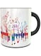 imPRESS Color Changing Heat Sensitive Coffee Mug with Colorful Piano Design