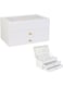 THE HOME DECO FACTORY Jewellery Box, Jewellry Organiser Boxes with 3 Drawers for Rings Bracelets Earrings Necklaces, Gift for Women
